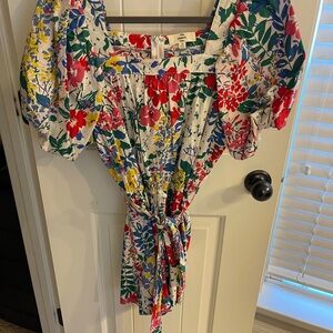 Entro Multicolor Floral Romper